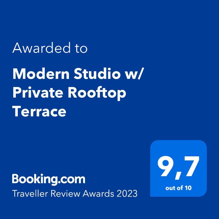 Modern Studio With Private Rooftop Terrace By Rems マラガ エクステリア 写真